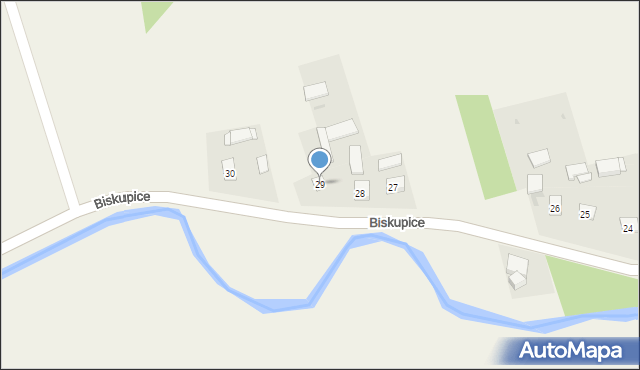 Biskupice, Biskupice, 29, mapa Biskupice