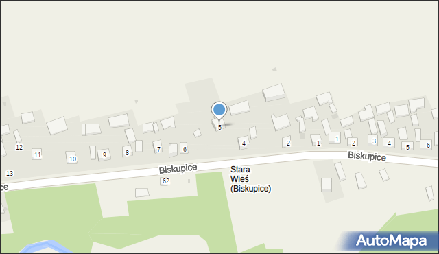 Biskupice, Biskupice, 5, mapa Biskupice