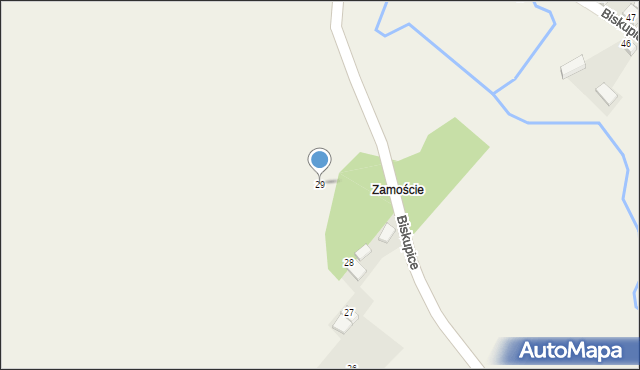 Biskupice, Biskupice, 29, mapa Biskupice
