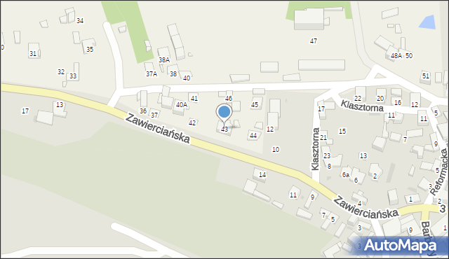 Biskupice, Biskupice, 43, mapa Biskupice