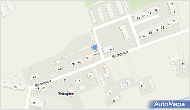 Biskupice, Biskupice, 39A, mapa Biskupice