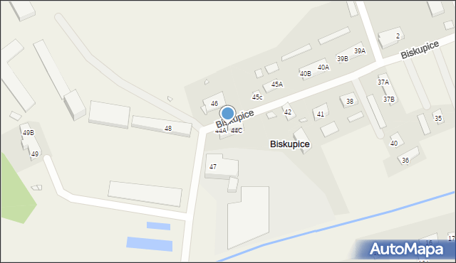Biskupice, Biskupice, 44B, mapa Biskupice
