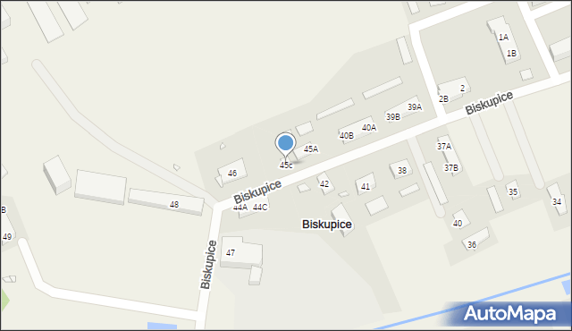 Biskupice, Biskupice, 45c, mapa Biskupice