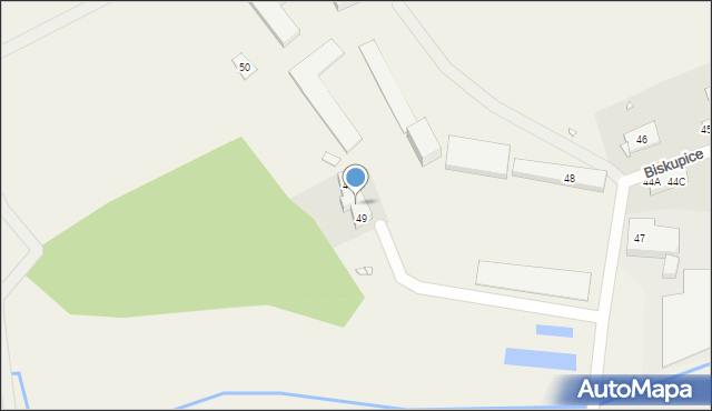 Biskupice, Biskupice, 49A, mapa Biskupice
