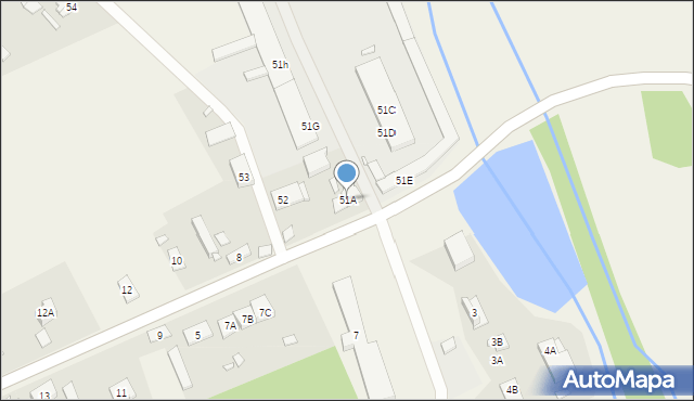 Biskupice, Biskupice, 51A, mapa Biskupice