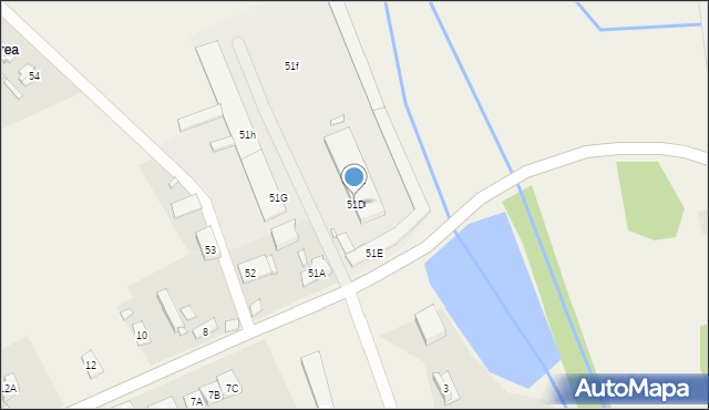 Biskupice, Biskupice, 51D, mapa Biskupice