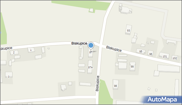 Biskupice, Biskupice, 97, mapa Biskupice