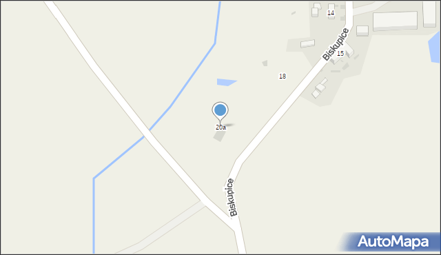 Biskupice, Biskupice, 20a, mapa Biskupice