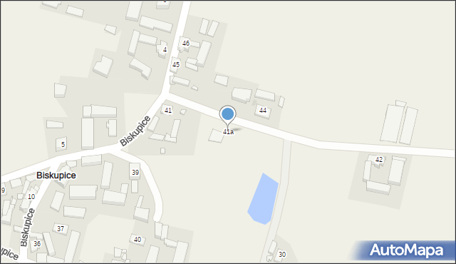 Biskupice, Biskupice, 41a, mapa Biskupice