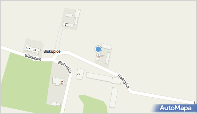 Biskupice, Biskupice, 18, mapa Biskupice