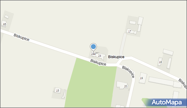 Biskupice, Biskupice, 24a, mapa Biskupice