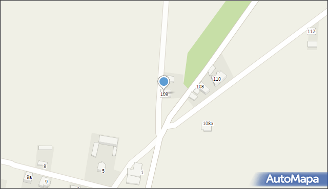 Biskupice Zabaryczne, Biskupice Zabaryczne, 109, mapa Biskupice Zabaryczne