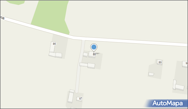 Biskupice Zabaryczne, Biskupice Zabaryczne, 88, mapa Biskupice Zabaryczne