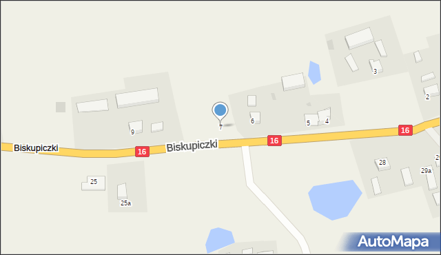 Biskupiczki, Biskupiczki, 7, mapa Biskupiczki
