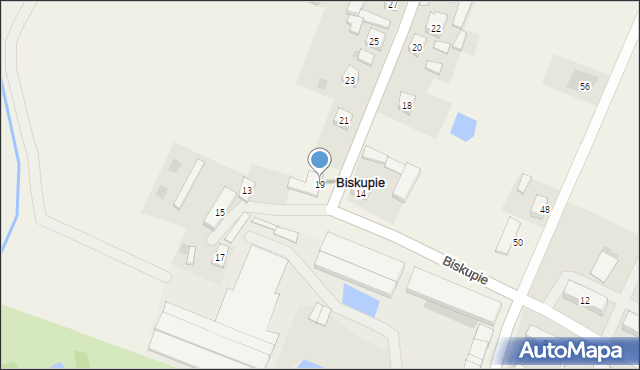 Biskupie, Biskupie, 19, mapa Biskupie