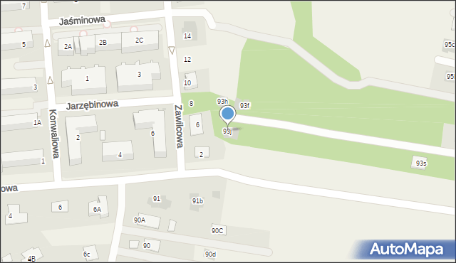 Biskupie-Kolonia, Biskupie-Kolonia, 93j, mapa Biskupie-Kolonia