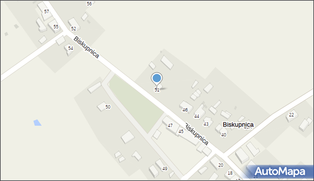 Biskupnica, Biskupnica, 51, mapa Biskupnica