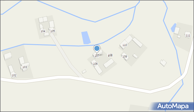 Biskupów, Biskupów, 107, mapa Biskupów