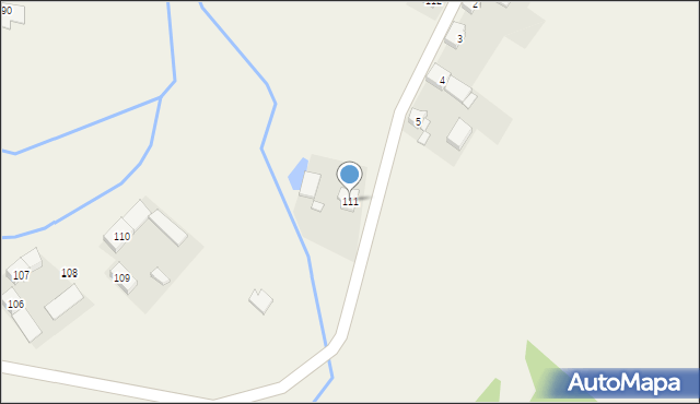 Biskupów, Biskupów, 111, mapa Biskupów