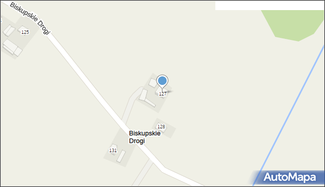 Biskupskie Drogi, Biskupskie Drogi, 127, mapa Biskupskie Drogi