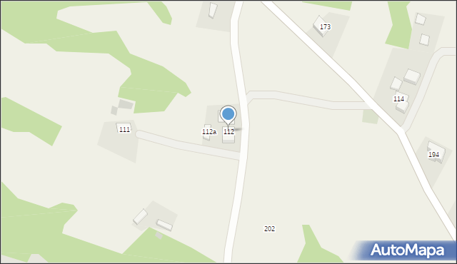 Bistuszowa, Bistuszowa, 112, mapa Bistuszowa