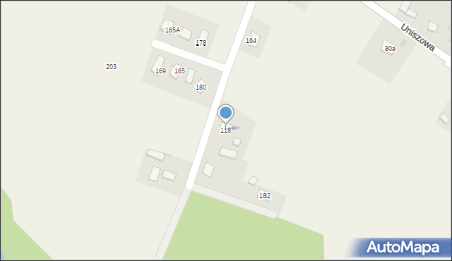 Bistuszowa, Bistuszowa, 118, mapa Bistuszowa