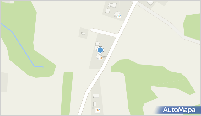 Bistuszowa, Bistuszowa, 13, mapa Bistuszowa