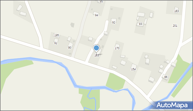 Bistuszowa, Bistuszowa, 163, mapa Bistuszowa