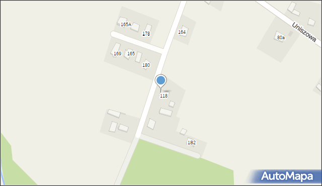 Bistuszowa, Bistuszowa, 167, mapa Bistuszowa