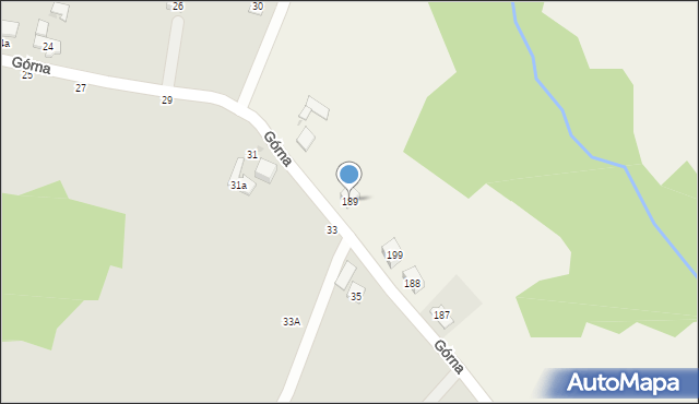 Bistuszowa, Bistuszowa, 189, mapa Bistuszowa