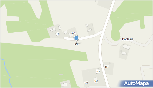 Bistuszowa, Bistuszowa, 45b, mapa Bistuszowa