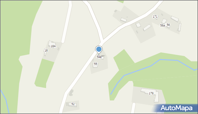 Bistuszowa, Bistuszowa, 54a, mapa Bistuszowa