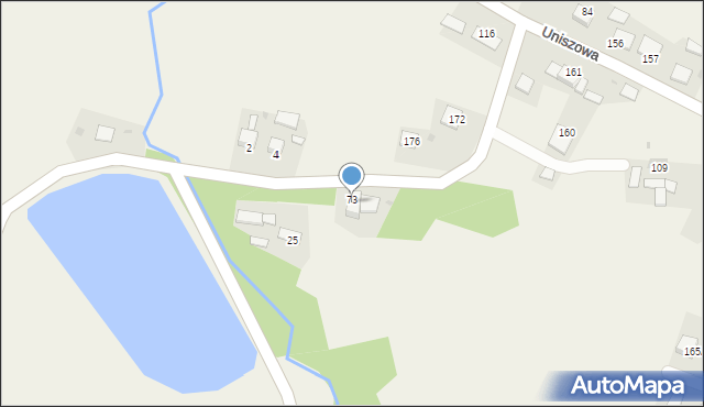 Bistuszowa, Bistuszowa, 73a, mapa Bistuszowa