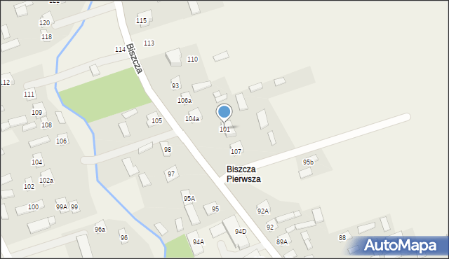 Biszcza, Biszcza, 101, mapa Biszcza