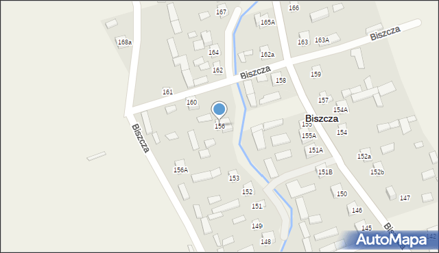 Biszcza, Biszcza, 156, mapa Biszcza