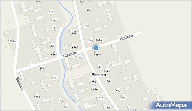 Biszcza, Biszcza, 159, mapa Biszcza