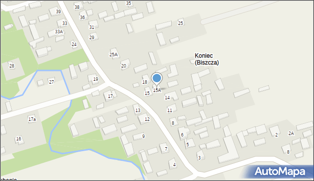 Biszcza, Biszcza, 15A, mapa Biszcza