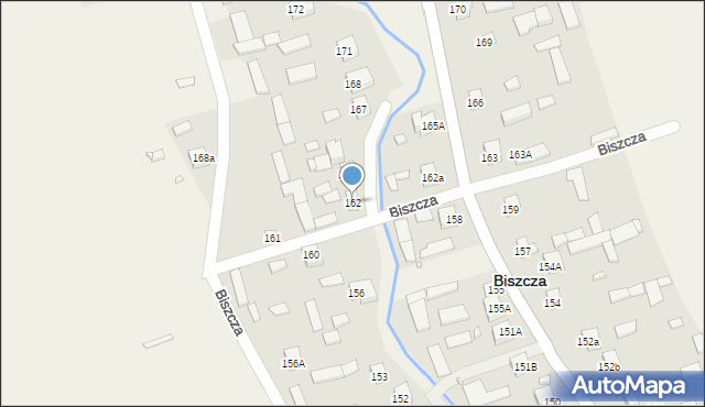 Biszcza, Biszcza, 162, mapa Biszcza
