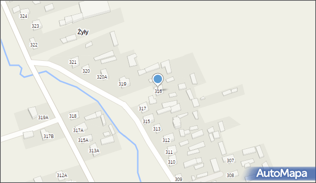 Biszcza, Biszcza, 316, mapa Biszcza