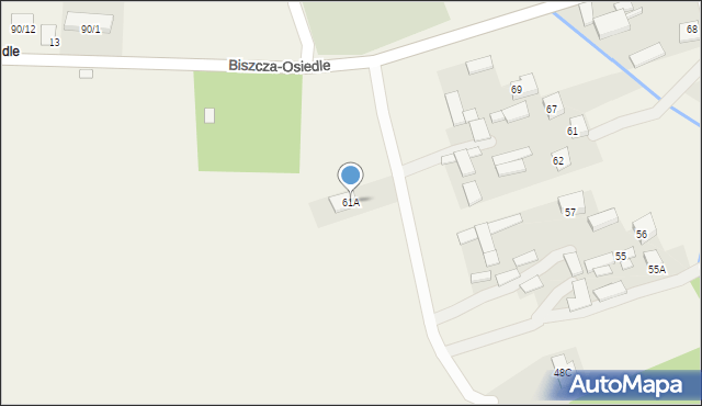 Biszcza, Biszcza, 61A, mapa Biszcza