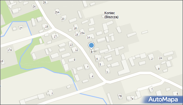 Biszcza, Biszcza, 8, mapa Biszcza