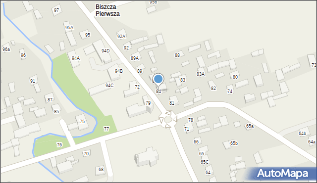 Biszcza, Biszcza, 84, mapa Biszcza