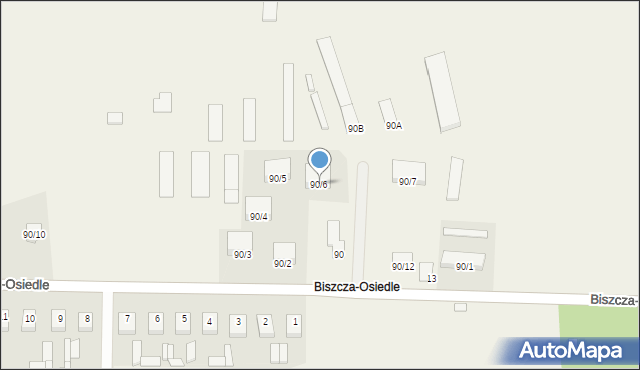 Biszcza, Biszcza, 90/6, mapa Biszcza