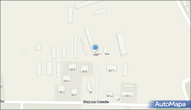 Biszcza, Biszcza, 90B, mapa Biszcza