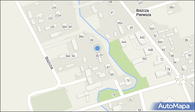 Biszcza, Biszcza, 91, mapa Biszcza