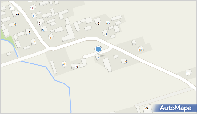 Biszcza, Biszcza-Kolonia, 7a, mapa Biszcza