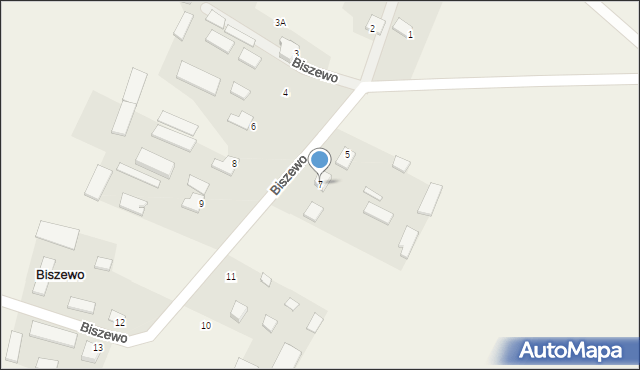 Biszewo, Biszewo, 7, mapa Biszewo