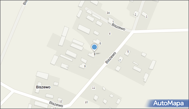 Biszewo, Biszewo, 8, mapa Biszewo