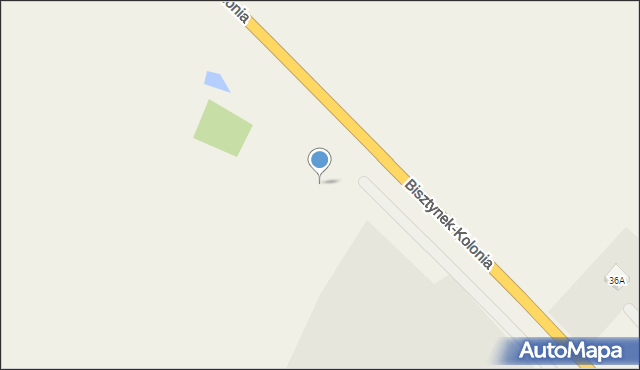 Bisztynek-Kolonia, Bisztynek-Kolonia, 18a, mapa Bisztynek-Kolonia
