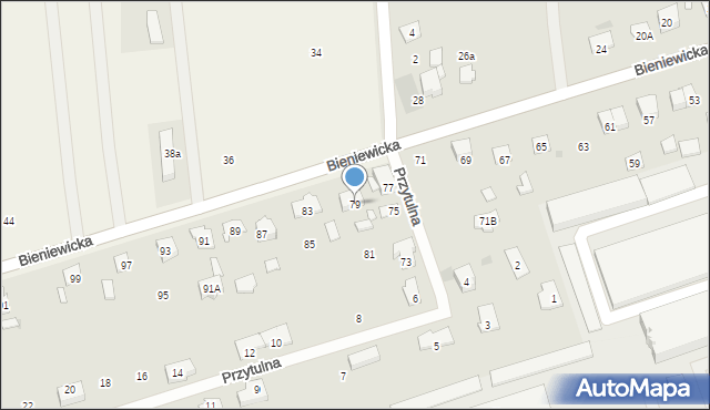 Błonie, Bieniewicka, 79, mapa Błonie